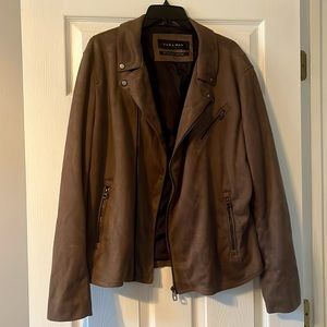 NWOT Zara Men’s Vegan Suede Moto Jacket
